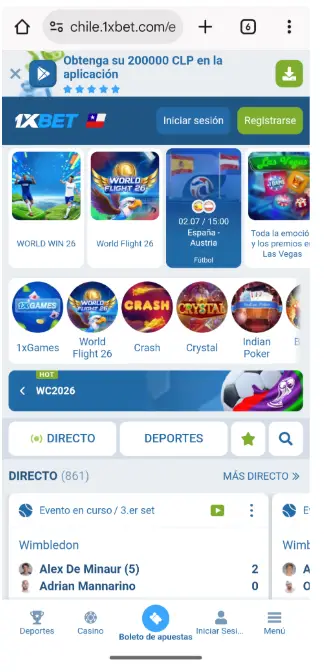 1xbet-aplicación